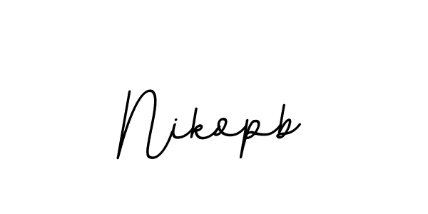 How to make Nikopb name signature. Use BallpointsItalic-DORy9 style for creating short signs online. This is the latest handwritten sign. Nikopb signature style 11 images and pictures png