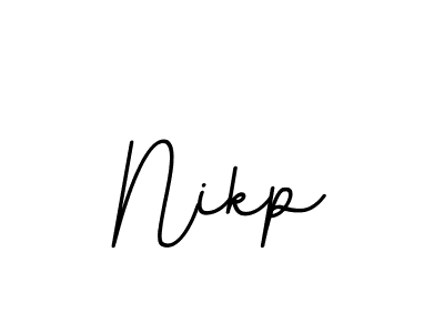 Use a signature maker to create a handwritten signature online. With this signature software, you can design (BallpointsItalic-DORy9) your own signature for name Nikp. Nikp signature style 11 images and pictures png