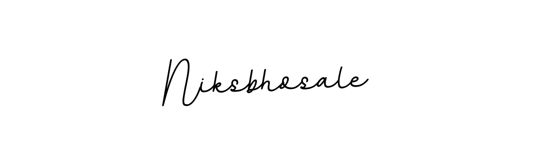 Also we have Niksbhosale name is the best signature style. Create professional handwritten signature collection using BallpointsItalic-DORy9 autograph style. Niksbhosale signature style 11 images and pictures png