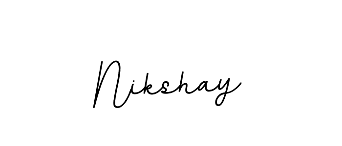 You should practise on your own different ways (BallpointsItalic-DORy9) to write your name (Nikshay) in signature. don't let someone else do it for you. Nikshay signature style 11 images and pictures png