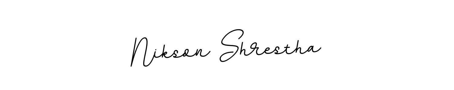 Make a beautiful signature design for name Nikson Shrestha. Use this online signature maker to create a handwritten signature for free. Nikson Shrestha signature style 11 images and pictures png