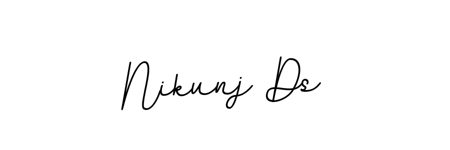 Design your own signature with our free online signature maker. With this signature software, you can create a handwritten (BallpointsItalic-DORy9) signature for name Nikunj Ds. Nikunj Ds signature style 11 images and pictures png