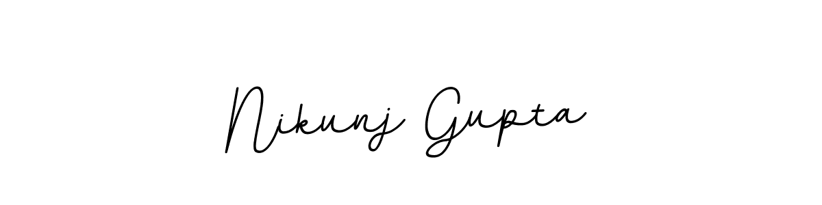 You should practise on your own different ways (BallpointsItalic-DORy9) to write your name (Nikunj Gupta) in signature. don't let someone else do it for you. Nikunj Gupta signature style 11 images and pictures png