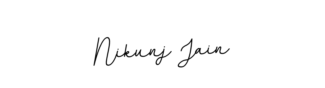 Design your own signature with our free online signature maker. With this signature software, you can create a handwritten (BallpointsItalic-DORy9) signature for name Nikunj Jain. Nikunj Jain signature style 11 images and pictures png