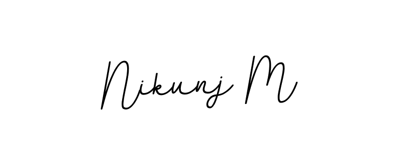 This is the best signature style for the Nikunj M name. Also you like these signature font (BallpointsItalic-DORy9). Mix name signature. Nikunj M signature style 11 images and pictures png