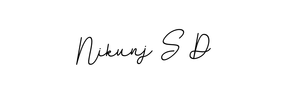 This is the best signature style for the Nikunj S D name. Also you like these signature font (BallpointsItalic-DORy9). Mix name signature. Nikunj S D signature style 11 images and pictures png