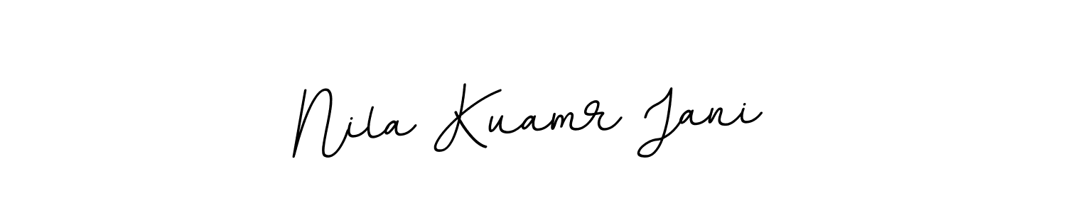 Create a beautiful signature design for name Nila Kuamr Jani. With this signature (BallpointsItalic-DORy9) fonts, you can make a handwritten signature for free. Nila Kuamr Jani signature style 11 images and pictures png