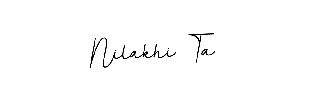 How to make Nilakhi Ta signature? BallpointsItalic-DORy9 is a professional autograph style. Create handwritten signature for Nilakhi Ta name. Nilakhi Ta signature style 11 images and pictures png