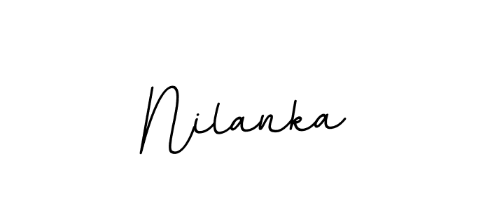 Design your own signature with our free online signature maker. With this signature software, you can create a handwritten (BallpointsItalic-DORy9) signature for name Nilanka. Nilanka signature style 11 images and pictures png
