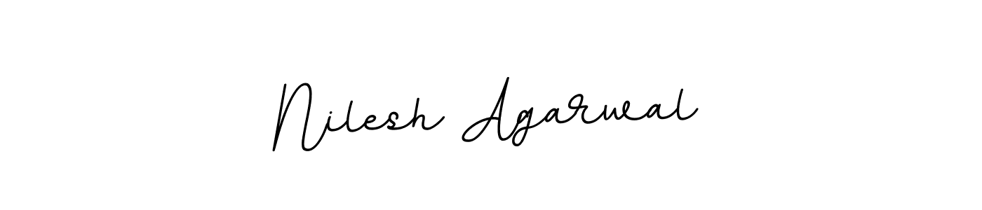 Design your own signature with our free online signature maker. With this signature software, you can create a handwritten (BallpointsItalic-DORy9) signature for name Nilesh Agarwal. Nilesh Agarwal signature style 11 images and pictures png