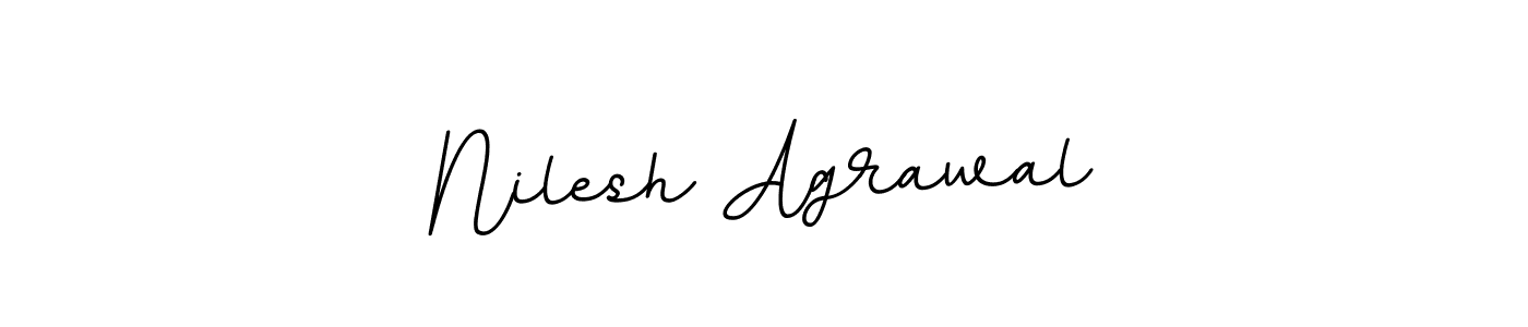 Make a beautiful signature design for name Nilesh Agrawal. With this signature (BallpointsItalic-DORy9) style, you can create a handwritten signature for free. Nilesh Agrawal signature style 11 images and pictures png