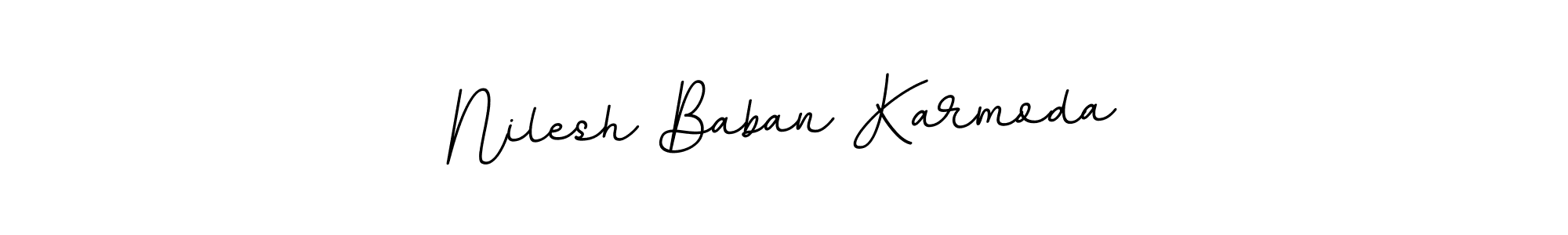 It looks lik you need a new signature style for name Nilesh Baban Karmoda. Design unique handwritten (BallpointsItalic-DORy9) signature with our free signature maker in just a few clicks. Nilesh Baban Karmoda signature style 11 images and pictures png
