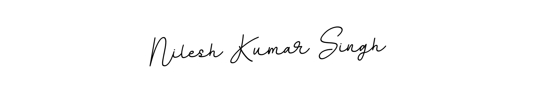 Make a beautiful signature design for name Nilesh Kumar Singh. With this signature (BallpointsItalic-DORy9) style, you can create a handwritten signature for free. Nilesh Kumar Singh signature style 11 images and pictures png