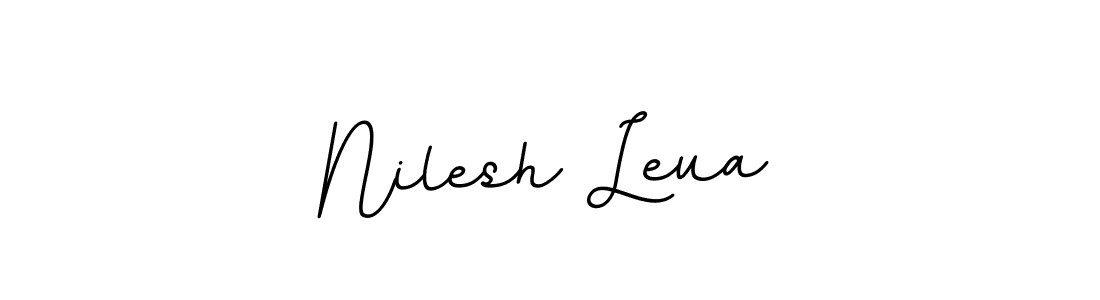 How to make Nilesh Leua signature? BallpointsItalic-DORy9 is a professional autograph style. Create handwritten signature for Nilesh Leua name. Nilesh Leua signature style 11 images and pictures png