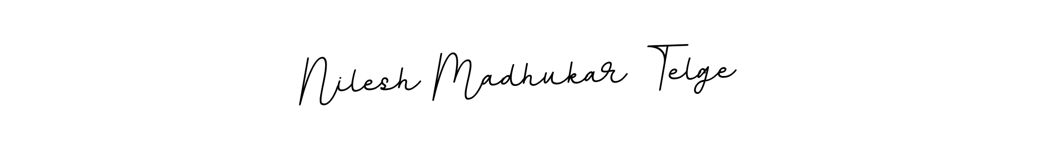 Create a beautiful signature design for name Nilesh Madhukar Telge. With this signature (BallpointsItalic-DORy9) fonts, you can make a handwritten signature for free. Nilesh Madhukar Telge signature style 11 images and pictures png