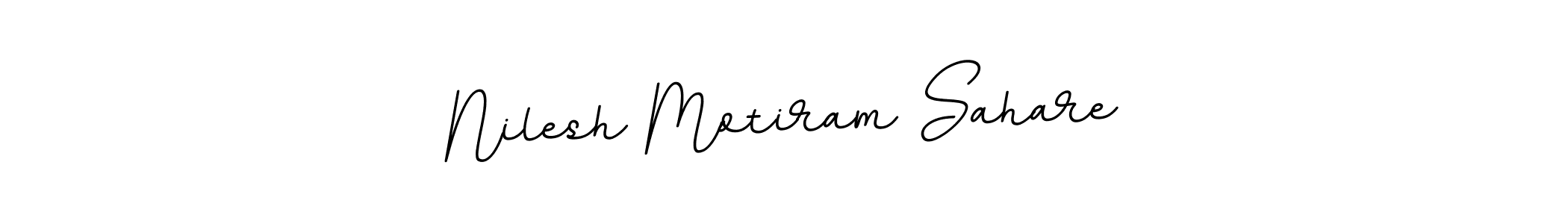 Nilesh Motiram Sahare stylish signature style. Best Handwritten Sign (BallpointsItalic-DORy9) for my name. Handwritten Signature Collection Ideas for my name Nilesh Motiram Sahare. Nilesh Motiram Sahare signature style 11 images and pictures png