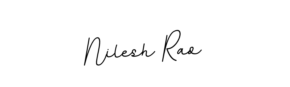 Make a beautiful signature design for name Nilesh Rao. With this signature (BallpointsItalic-DORy9) style, you can create a handwritten signature for free. Nilesh Rao signature style 11 images and pictures png