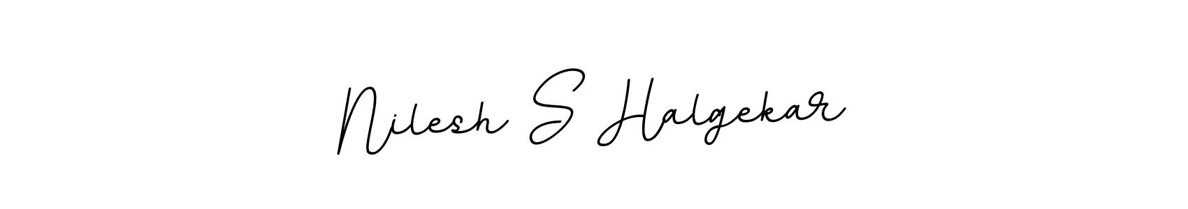 The best way (BallpointsItalic-DORy9) to make a short signature is to pick only two or three words in your name. The name Nilesh S Halgekar include a total of six letters. For converting this name. Nilesh S Halgekar signature style 11 images and pictures png