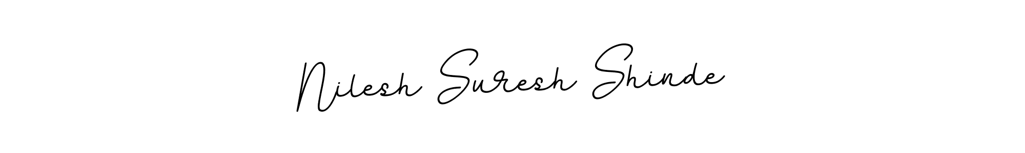 Create a beautiful signature design for name Nilesh Suresh Shinde. With this signature (BallpointsItalic-DORy9) fonts, you can make a handwritten signature for free. Nilesh Suresh Shinde signature style 11 images and pictures png