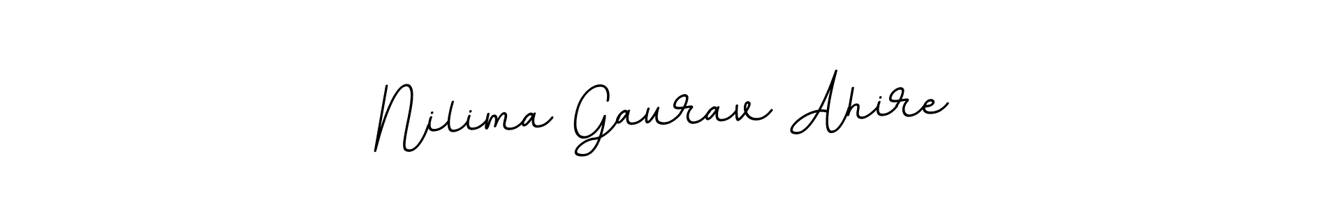 You can use this online signature creator to create a handwritten signature for the name Nilima Gaurav Ahire. This is the best online autograph maker. Nilima Gaurav Ahire signature style 11 images and pictures png
