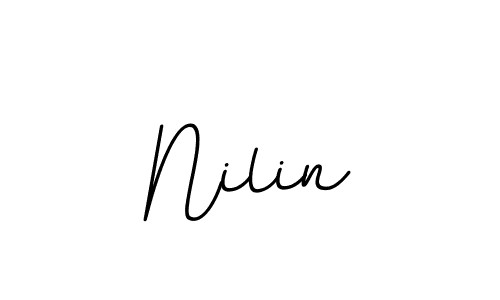 The best way (BallpointsItalic-DORy9) to make a short signature is to pick only two or three words in your name. The name Nilin include a total of six letters. For converting this name. Nilin signature style 11 images and pictures png