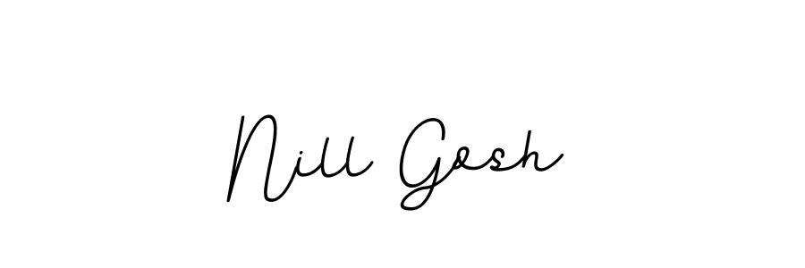 The best way (BallpointsItalic-DORy9) to make a short signature is to pick only two or three words in your name. The name Nill Gosh include a total of six letters. For converting this name. Nill Gosh signature style 11 images and pictures png
