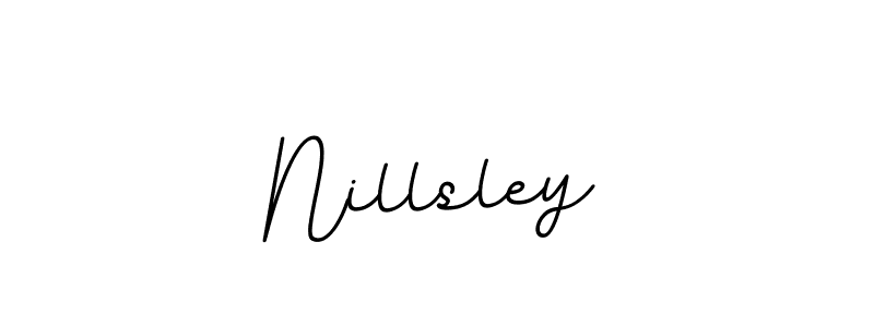 Create a beautiful signature design for name Nillsley. With this signature (BallpointsItalic-DORy9) fonts, you can make a handwritten signature for free. Nillsley signature style 11 images and pictures png