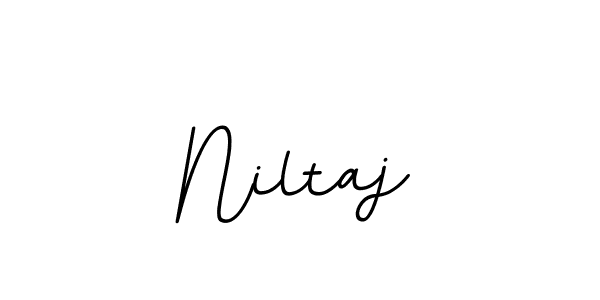 Create a beautiful signature design for name Niltaj. With this signature (BallpointsItalic-DORy9) fonts, you can make a handwritten signature for free. Niltaj signature style 11 images and pictures png