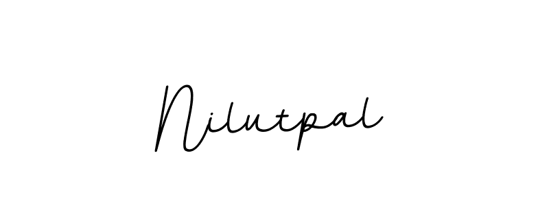 Use a signature maker to create a handwritten signature online. With this signature software, you can design (BallpointsItalic-DORy9) your own signature for name Nilutpal. Nilutpal signature style 11 images and pictures png