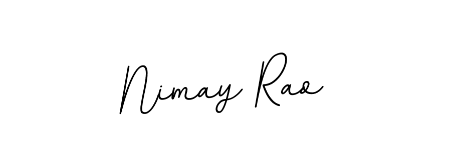 Make a beautiful signature design for name Nimay Rao. With this signature (BallpointsItalic-DORy9) style, you can create a handwritten signature for free. Nimay Rao signature style 11 images and pictures png