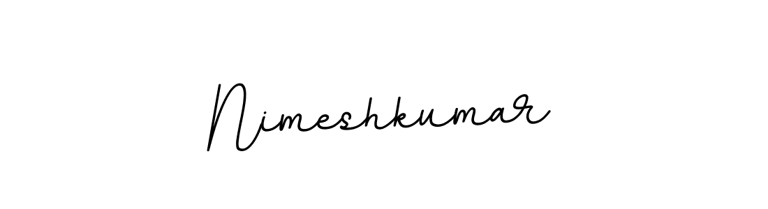 Make a beautiful signature design for name Nimeshkumar. With this signature (BallpointsItalic-DORy9) style, you can create a handwritten signature for free. Nimeshkumar signature style 11 images and pictures png