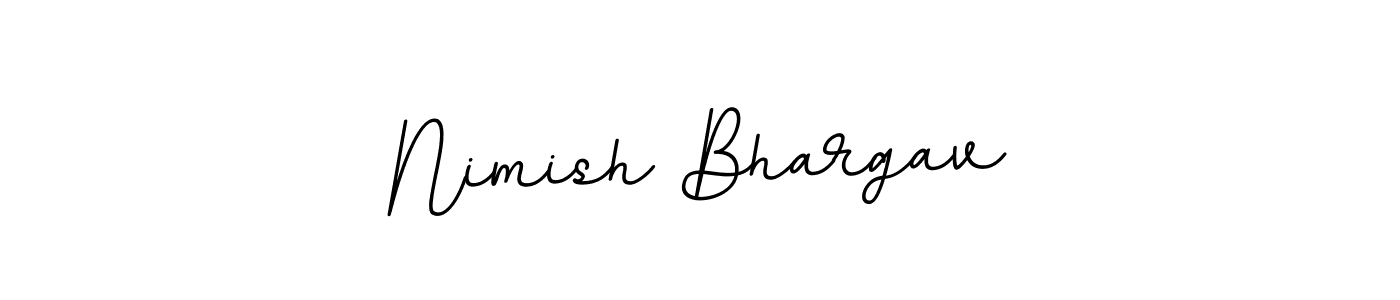 How to make Nimish Bhargav signature? BallpointsItalic-DORy9 is a professional autograph style. Create handwritten signature for Nimish Bhargav name. Nimish Bhargav signature style 11 images and pictures png