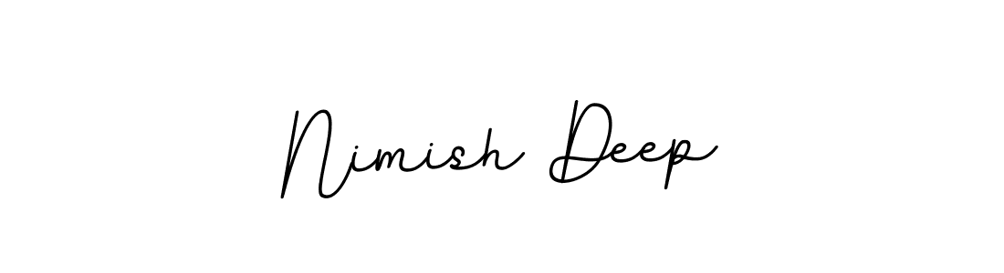 Design your own signature with our free online signature maker. With this signature software, you can create a handwritten (BallpointsItalic-DORy9) signature for name Nimish Deep. Nimish Deep signature style 11 images and pictures png