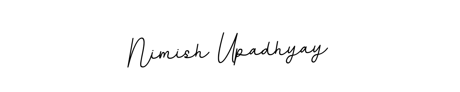 The best way (BallpointsItalic-DORy9) to make a short signature is to pick only two or three words in your name. The name Nimish Upadhyay include a total of six letters. For converting this name. Nimish Upadhyay signature style 11 images and pictures png