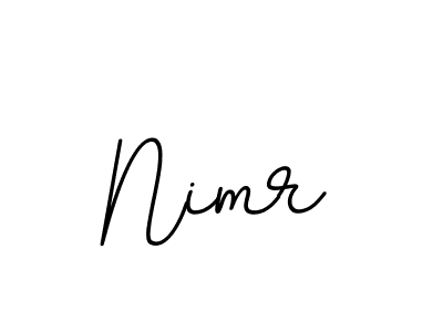 Design your own signature with our free online signature maker. With this signature software, you can create a handwritten (BallpointsItalic-DORy9) signature for name Nimr. Nimr signature style 11 images and pictures png