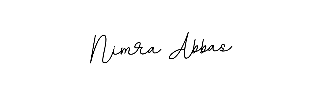 Use a signature maker to create a handwritten signature online. With this signature software, you can design (BallpointsItalic-DORy9) your own signature for name Nimra Abbas. Nimra Abbas signature style 11 images and pictures png
