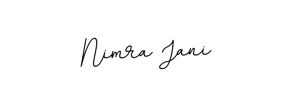 This is the best signature style for the Nimra Jani name. Also you like these signature font (BallpointsItalic-DORy9). Mix name signature. Nimra Jani signature style 11 images and pictures png