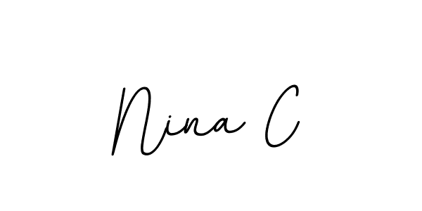 How to make Nina C signature? BallpointsItalic-DORy9 is a professional autograph style. Create handwritten signature for Nina C name. Nina C signature style 11 images and pictures png