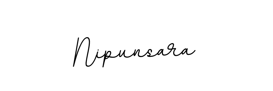 The best way (BallpointsItalic-DORy9) to make a short signature is to pick only two or three words in your name. The name Nipunsara include a total of six letters. For converting this name. Nipunsara signature style 11 images and pictures png