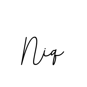 Use a signature maker to create a handwritten signature online. With this signature software, you can design (BallpointsItalic-DORy9) your own signature for name Niq. Niq signature style 11 images and pictures png