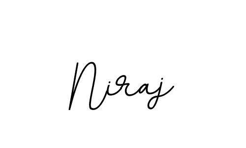 How to make Niraj name signature. Use BallpointsItalic-DORy9 style for creating short signs online. This is the latest handwritten sign. Niraj signature style 11 images and pictures png