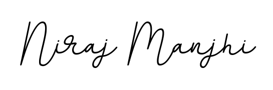 Give your name Niraj Manjhi an exquisite flair with the BallpointsItalic-DORy9 script font. Ideal for contracts, resumes, and formal letterheads. Niraj Manjhi signature style 11 images and pictures png
