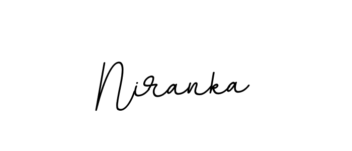 How to make Niranka name signature. Use BallpointsItalic-DORy9 style for creating short signs online. This is the latest handwritten sign. Niranka signature style 11 images and pictures png