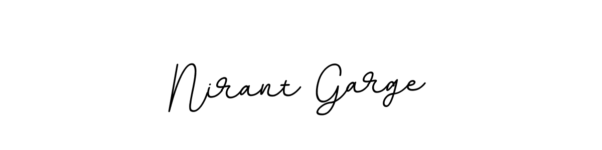 Nirant Garge stylish signature style. Best Handwritten Sign (BallpointsItalic-DORy9) for my name. Handwritten Signature Collection Ideas for my name Nirant Garge. Nirant Garge signature style 11 images and pictures png