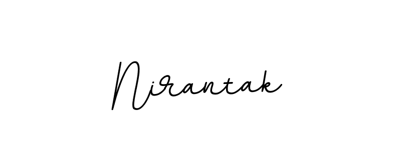 Use a signature maker to create a handwritten signature online. With this signature software, you can design (BallpointsItalic-DORy9) your own signature for name Nirantak. Nirantak signature style 11 images and pictures png
