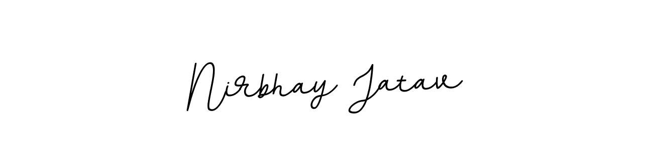 Design your own signature with our free online signature maker. With this signature software, you can create a handwritten (BallpointsItalic-DORy9) signature for name Nirbhay Jatav. Nirbhay Jatav signature style 11 images and pictures png