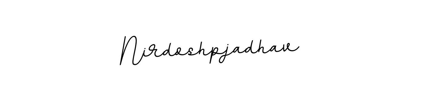 if you are searching for the best signature style for your name Nirdoshpjadhav. so please give up your signature search. here we have designed multiple signature styles  using BallpointsItalic-DORy9. Nirdoshpjadhav signature style 11 images and pictures png