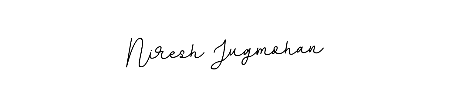 if you are searching for the best signature style for your name Niresh Jugmohan. so please give up your signature search. here we have designed multiple signature styles  using BallpointsItalic-DORy9. Niresh Jugmohan signature style 11 images and pictures png
