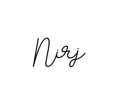 It looks lik you need a new signature style for name Nirj. Design unique handwritten (BallpointsItalic-DORy9) signature with our free signature maker in just a few clicks. Nirj signature style 11 images and pictures png