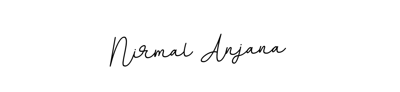 How to make Nirmal Anjana name signature. Use BallpointsItalic-DORy9 style for creating short signs online. This is the latest handwritten sign. Nirmal Anjana signature style 11 images and pictures png